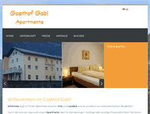 Tablet Screenshot of gasthof-gabl.at